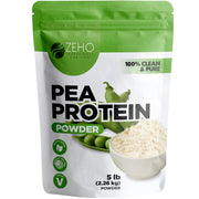 Pea Protein Powder bag front shows resealable pouch for freshness