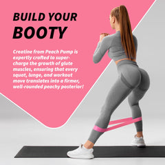 Peach Pump Creatine powder scoop – easy 3g daily serving for training recovery.