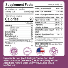 Peacock Max beet powder scoop in water, easy daily nutrition.
