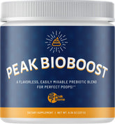 Peak BioBoost powder poured for daily gut support.