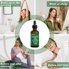 Peak Form Official Thyroid Support Drops mixed in water for easy consumption.