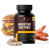 Peak Health Digestive Enzymes for Carnivores bottle pour aids meat digestion.