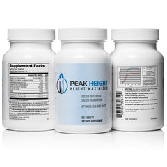 Daily-use scene of Peak Height Growth Supplement suggesting routine-friendly support