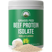 Peak Performance beef protein vanilla front label showing lactose-free formula