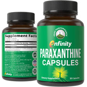 Peak Performance Paraxanthine bottle pour shows clean energy for focus