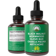 Peak Performance Wormwood bottle label for daily digestive wellness