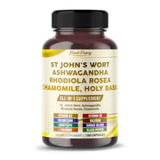 Peakpury bottle front showing vegan, non-GMO supplement for daily wellness