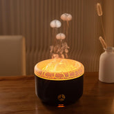 PEAPOET Volcano Flame Diffuser, front view enhances ambience with soft aroma.