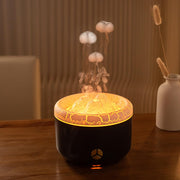 PEAPOET Volcano Flame Diffuser, front view enhances ambience with soft aroma.