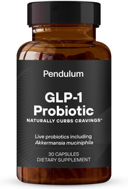 Pendulum GLP-1 Probiotic bottle front for easy daily gut balance.