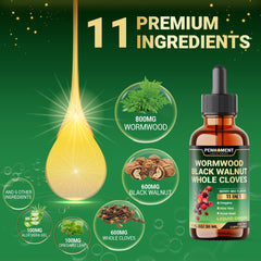 Penhoment wormwood tincture ingredients blend highlighted on label.