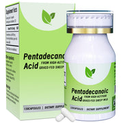 Pentieadecaflex Pentadecanoic Acid capsules close-up highlighting high-purity formula for daily wellness