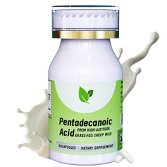Pentieadecaflex pentadecanoic acid capsules for daily wellness.