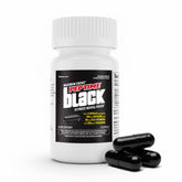 PEPTIME Energy Black 24ct bottle front for sustained focus during long shifts.