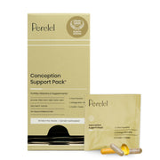 Perelel Conception Pack front label displaying complete fertility support vitamins