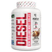 Perfect Sports Diesel New Zealand Whey bottle highlighting premium protein
