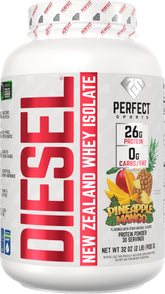 Perfect Sports Diesel New Zealand whey bottle, premium grass-fed protein for daily fueling.