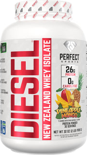 Perfect Sports Diesel New Zealand whey bottle, premium grass-fed protein for daily fueling.