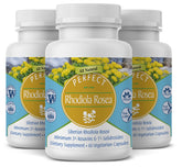 Perfect Supplements Rhodiola Rosea bottle showing energy-boosting formula