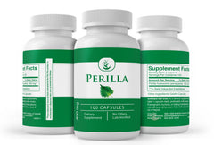 Perilla capsules 100-day supply image suggests long-term daily use