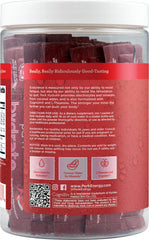 Perk Hydrate glass with dissolving stickpack shows refreshing flavor.