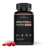 Perpetua Life Urolithin A Liposomal 1000mg capsules, vegan and gluten-free for daily wellness.