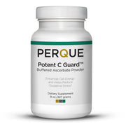 Perque Potent C Guard Powder bottle supports daily antioxidant intake.