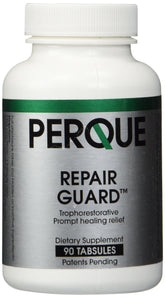 Perque Repair Guard bottle showing the supplement for cellular repair support