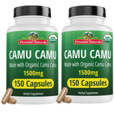 Peruvian Naturals Camu Camu capsules bottle showing natural vitamin C support