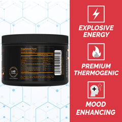 PEScience Alphamine bottle with mixer ready to blend during training.