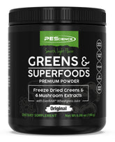 PEScience Greens Powder Original bottle supports a simple daily greens ritual.