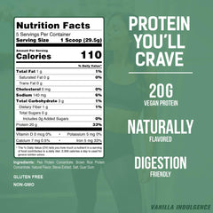 PEScience Select Vegan Vanilla Indulgence glass of prepared shake shows smooth consistency.