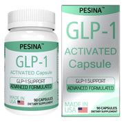 PESINA GLP-1 supplement bottle front view showing daily hunger support