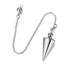 PESOENTH copper dowsing pendulum with chain for guided meditation and personal balance.