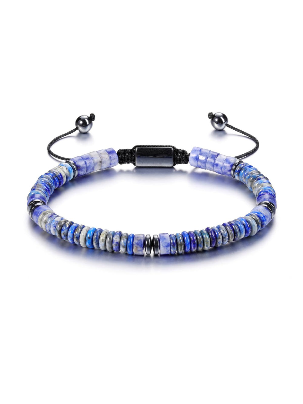 PESOENTH Lapis Lazuli bracelet with disc beads offers versatile style for daily wear