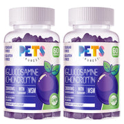 Pets Purest Glucosamine Chondroitin Gummies blueberry jar for joint support