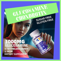 Pets Purest glucosamine chondroitin gummies jar open showing blueberry flavor