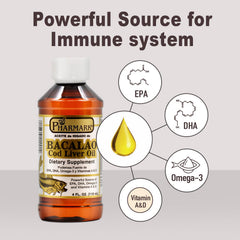 Pharmark Cod Liver Oil label closeup—trustworthy nutrition details.