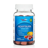 Pharmvista Heartburn Gummy Bites bottle shown, convenient digestive support on the go