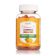 Pharmvista Vitamin C 125mg gummy orange wedge bottle highlighting immunity support.