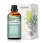 PHATOIL Citronella bottle in amber glass ideal for aromatherapy and diffusers.