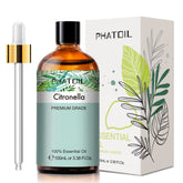 PHATOIL Citronella essential oil bottle for diffusers.