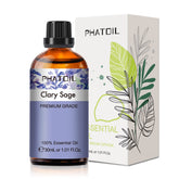 PHATOIL Clary Sage 30ml bottle with dropper for easy aromatherapy use.