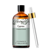 PHATOIL Cypress essential oil bottle with dropper for easy diffuser use