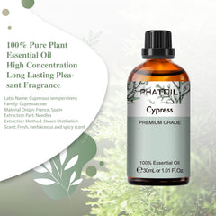PHATOIL Cypress oil used in candle making for lasting fragrance.