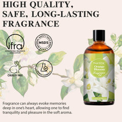 PHATOIL Orange Blossom fragrance oil with glass dropper for precise use