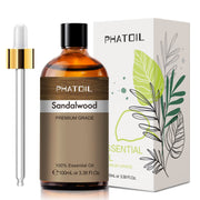PHATOIL Sandalwood essential oil bottle 100ml for pure aroma in your diffuser.