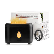 Phimuezl Flame Diffuser 200ml releasing soft mist for calm bedroom ambiance