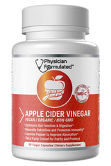 Physician Formulated Apple Cider Vinegar capsules bottle pour for convenient daily detox