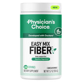 Physician's Choice Easy Mix Fiber powder in a jar for daily digestive comfort